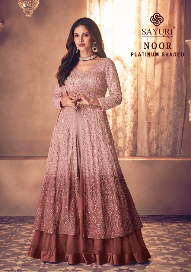 Noor Platinum Shaded By Sayuri Designer Partywear Gown Collection